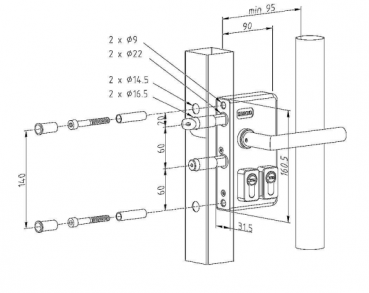 Instructions drilling diameters double-PZ